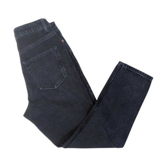 TOPSHOP Dark Wash Denim High Rise Mom Jeans - Picture 6 of 6